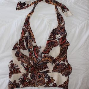 FREE PEOPLE Halter Crop Top, size: XS